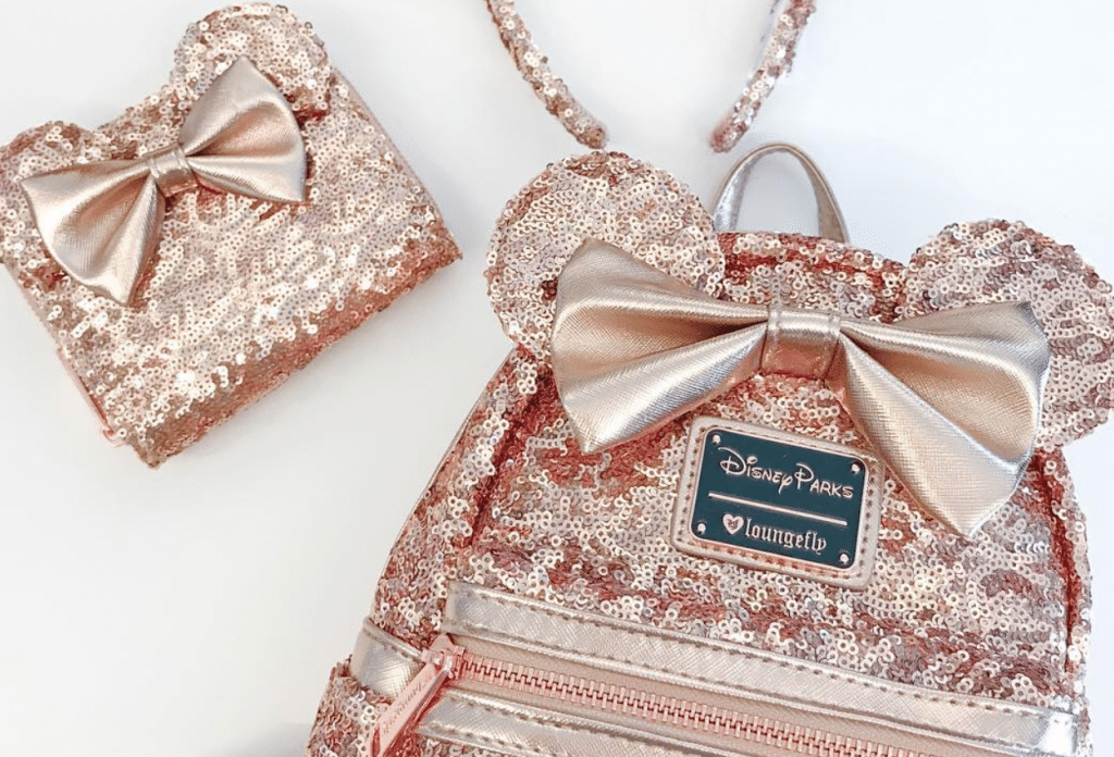 rose gold minnie backpack loungefly