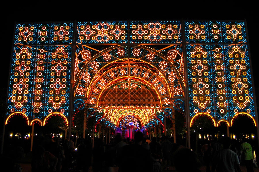 Epcot's Lights of Winter Holiday Display